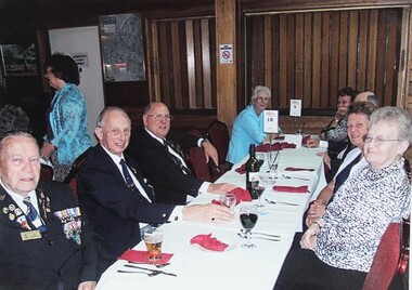 Work on paper - Assorted pictures Committee meeting dinner, photograph