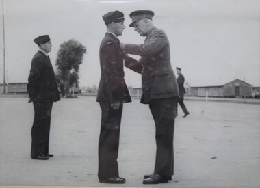 Photograph - Presentation on parade ground, Memorabilia