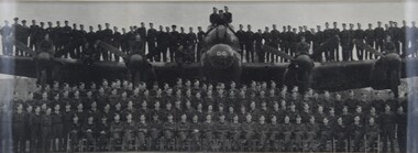 Photograph - Air crew with Lancaster, Memorabilia