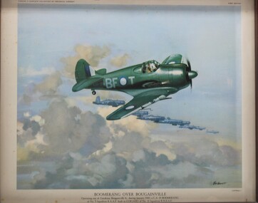 Work on paper - Boomerang over Bougainville, memorabilia