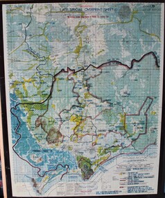 Map - Vietnam map, 1969-1972 map Vietnam on hard backing