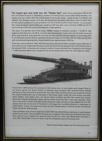 Work on paper - The largest gun ever built was the Gustav Gun