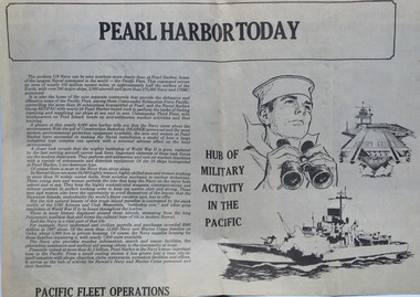 Work on paper - Pearl harbour today, Photo