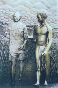 Photograph - Fuzzy wuzzy angel memorial, Display