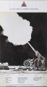 Photograph - 2/2 Aust heavy A.A regimeny assoc, photograph btaken 1943 Finschhafen