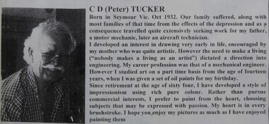 Photograph - C D (Peter) Tucker, Framed photograph