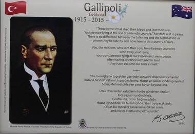 Photograph - Gallipoli (Gellibolu) 1915 - 2015, Framed photograph