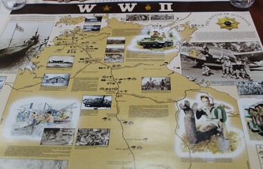 Work on paper - Commemorative WWII sites map Northern Territory, Maps