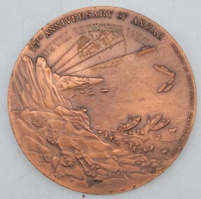 Memorabilia - 75th Anniversary of ANZAC medallion, Medallion