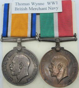 Medal - Thomas Wynne, WW1 British merchant navy