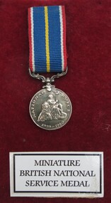 Medal - Minature British National Service Medal, 1939-1960