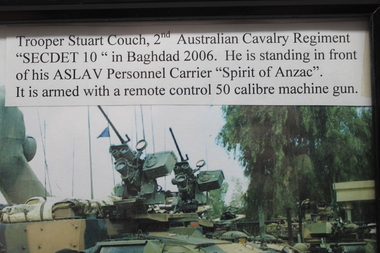 Photograph - Trooper Stuart Couch, 2nd Australian Cavalry Regiment, Baghdad 2006