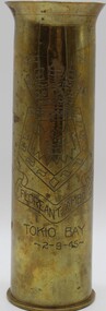 Memorabilia - Shell Casing, Tokyo Bay inscribed onto it, 2/9/45