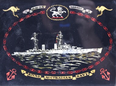 Memorabilia - HMAS Hobart, Royal AustralianNavy, Embroidery