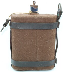 Equipment - Water Bottle, Leather holster, cloth wrapping