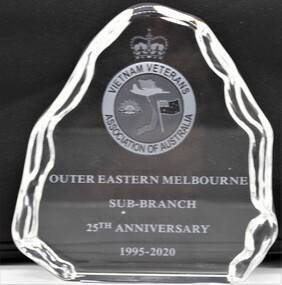 Memorabilia - Vietnam Veterans Association of Australia outer Eastern Sub Branch, 25th Anniversary 1995-2020