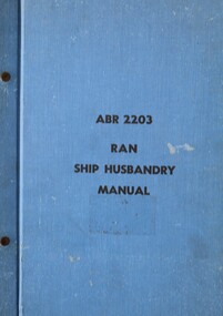 Manual - ABR 2203, RAN Ship Husbandry Manual
