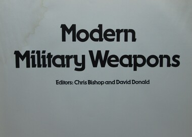 Book - Modern Military Weapons, Chris Bishop and David Donald
