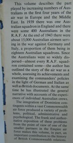 Book - John Herington, Air War Against Germany and Italy 1939-1943