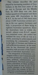 Book - John Herington, Air War Against Germany and Italy 1939-1943