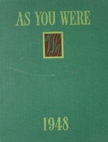 Book - Published by Australian War Memorial, Canberra A.C.T, As You Were 1948