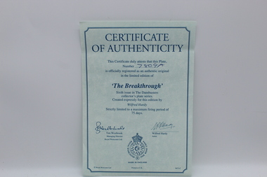 Souvenir - The Dam Busters Plate 5, The breakthrough