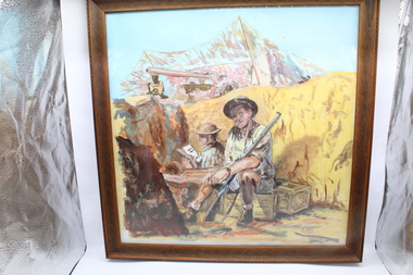 Painting - trench in Tobruk
