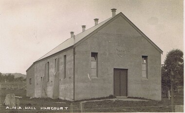 postcard, A N A Hall, Harcourt, 1915