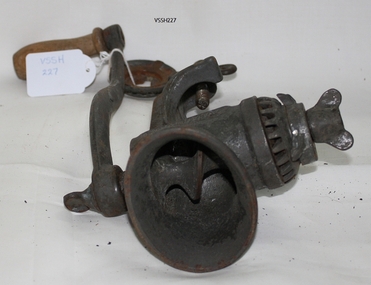 Meat mincer with attachments