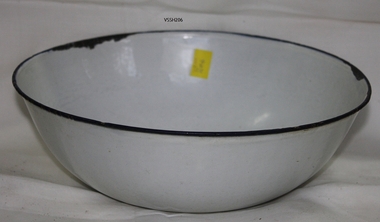 White enamel bowl