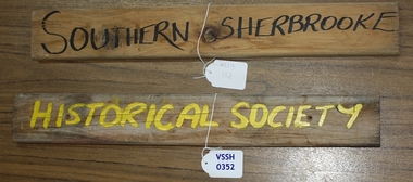 Southern Sherbrooke Historical Society signs