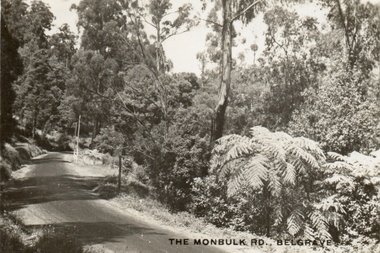 Postcard, The Monbulk Rd, Belgrave