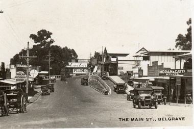 Postcard, The Main Street, Belgrave
