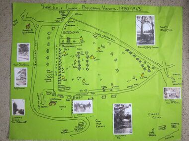 Photograph - 9 hole golf course-Belgrave Heights 1930-1943 map