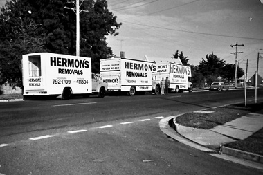 Photograph - Set of photos pertaining to Hermon's Removals, c. 1980s
