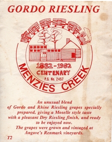 Work on paper - Wine bottle label
