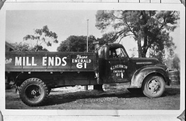 Photograph - Photo - A truck owned by Bill Hermon is apparently being refuelled