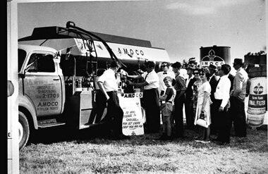 Photograph - The Hermons at the Pakenham Show, c.1965, with their fuel tanker
