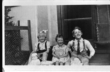 Photograph - Joy, Lynette and John Hermon on the occasion of Lynette's 2nd birthday