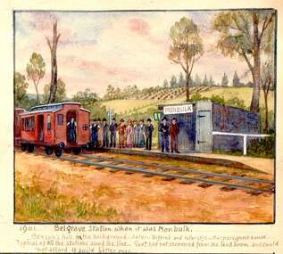 Photograph - 1906 railway accident, Belgrave