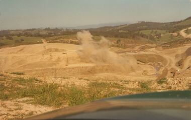 Photograph - Colour photograph, Cardinia Reservoir construction