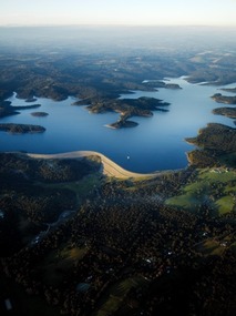 Photograph - Cardinia Reservoir from the air