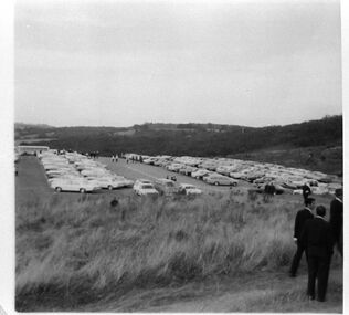 Photograph - Carpark at Cardinia Reservoir's official works opening ceremony 1970
