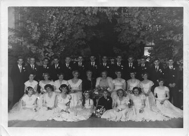 Photograph - Debutantes, Belgrave, early 1950s
