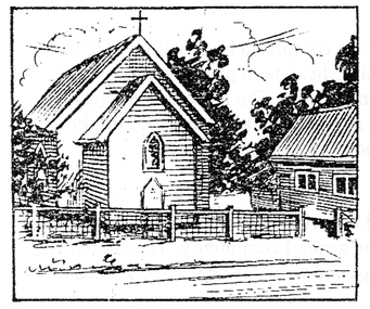 Mixed media - Original St Martins Anglican Church and Hall, Belgrave South and Belgrave Heights