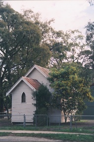 Photograph - The former St Martins Anglican Church & Hall, Belgrave South, just prior to relocation in July 1995