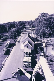 Photograph - St Martins Church awaiting repositioning, July 1995