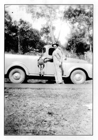 Photograph - Cyril and Gail Kirkland with truck