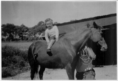 Photograph, Photo of Gail Downton on a horse