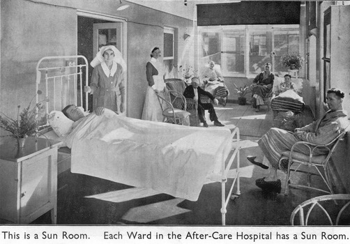 Patients in a Sun Room in the Melbourne District Nursing Society After Care Hospital